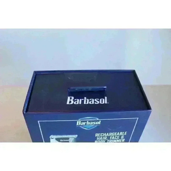 Barbasol Rechargeable Hair Face & Body Trimmer LED Display Stainless Steel Blade - Picture 5 of 10